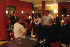 In café Hanenhof na het optreden